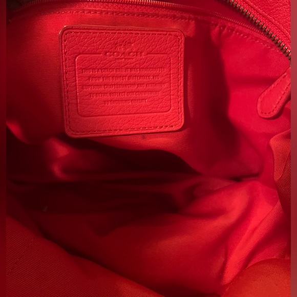 COACH Orange F34039 MICKIE Satchel/Tote W/ Matching Large Zip Around Wallet - Picture 10 of 15